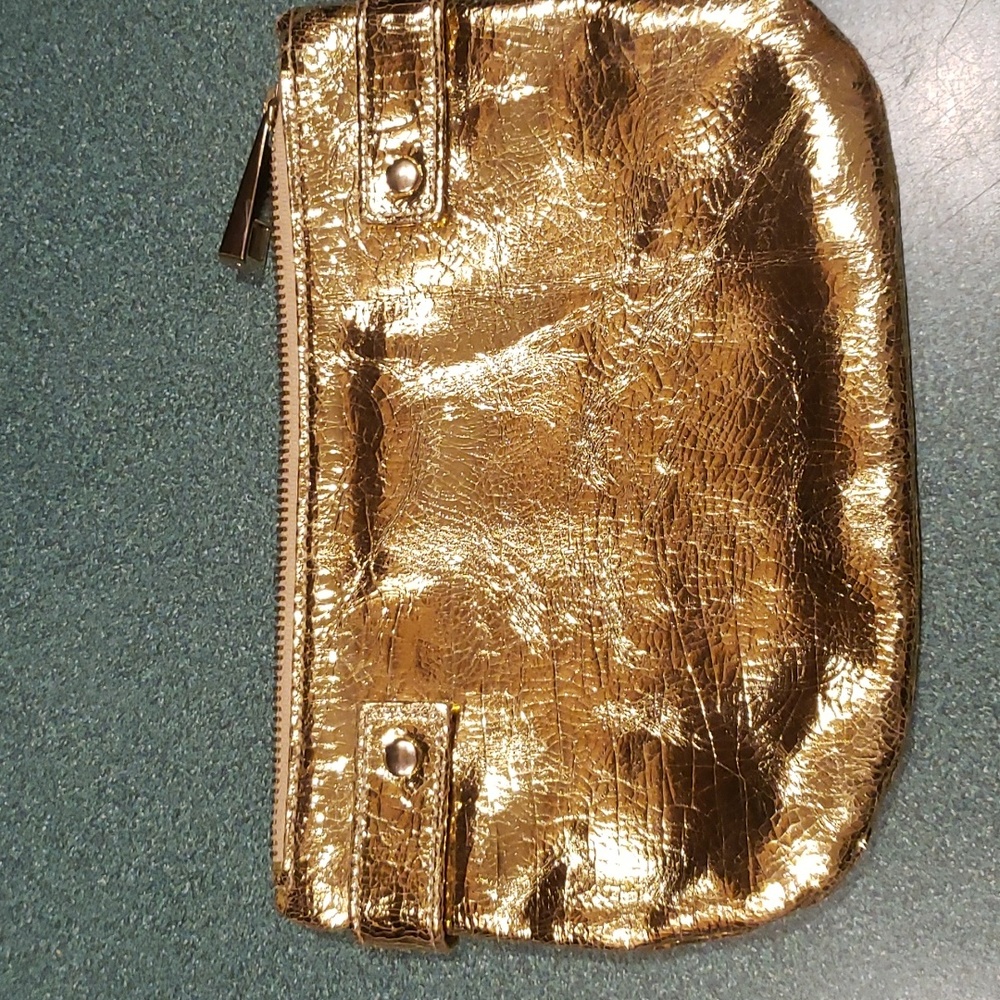Rebecca minkoff 9x6 EUC gold clutch
